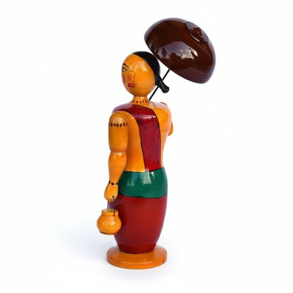 Etikoppaka Handmade Toys | Wooden Vamanudu Show Piece for Home Decor and Office