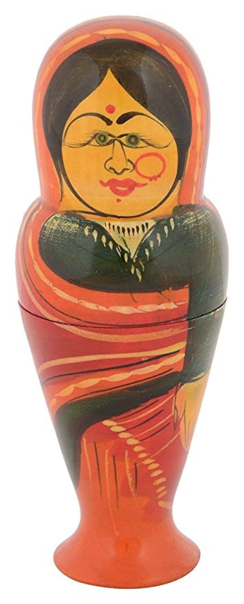 Traditional Women Set 6 in 1 Doll | Etikoppaka Handmade and Eco Friendly