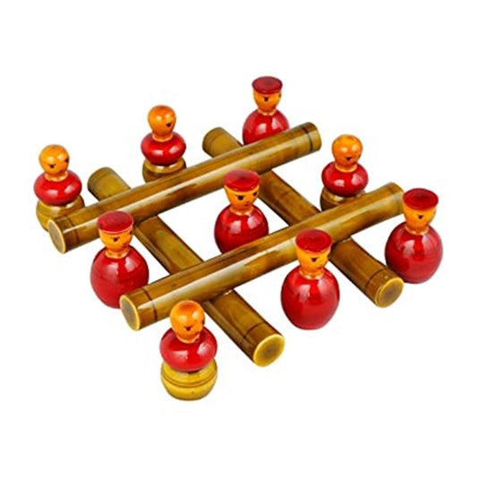 Etikoppaka Handicraft Wooden Tik Tac Toe | Handmade Wooden Items
