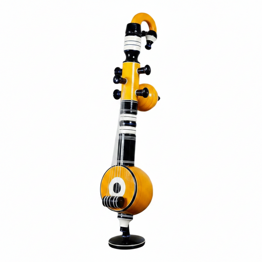 Wooden Veena Instrument Show Piece for Home Decor and Office | Etikoppaka Toys