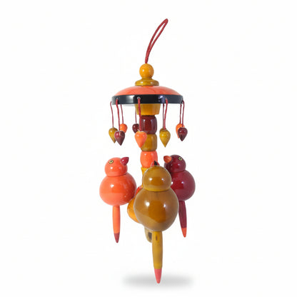 Wooden Hanging Birds
