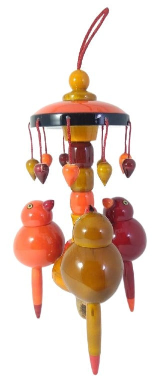 Wooden 3 Birds Hanging Home Decor | Etikoppaka Handmade Toys