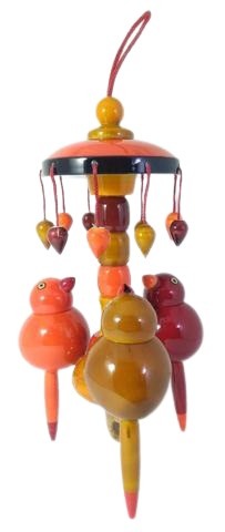 Wooden 3 Birds Hanging Home Decor | Etikoppaka Handmade Toys