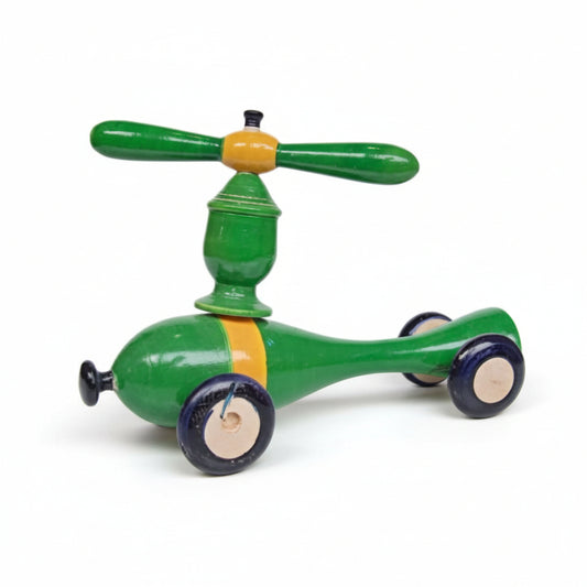 Wooden Chopper Helicopter Push and Pull Toy | Etikoppaka Handimade Toys