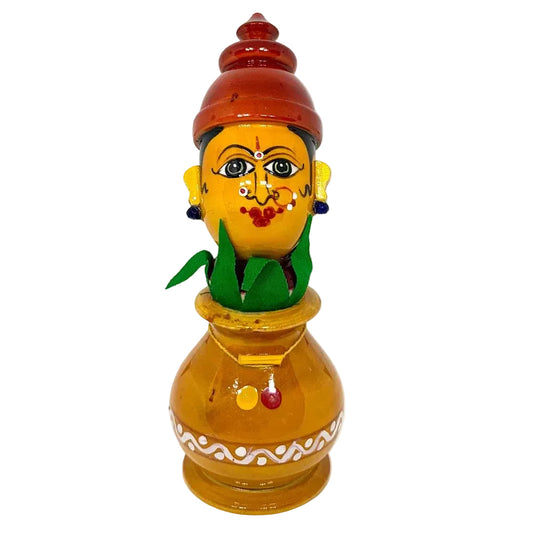 Devi KumKum Barini Made With Wooden, Etikoppaka Handicraft Toys