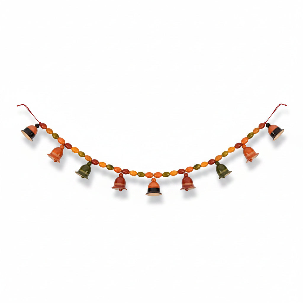 Wood Door Decorative Bell Toran | Etikoppaka Wooden Toys