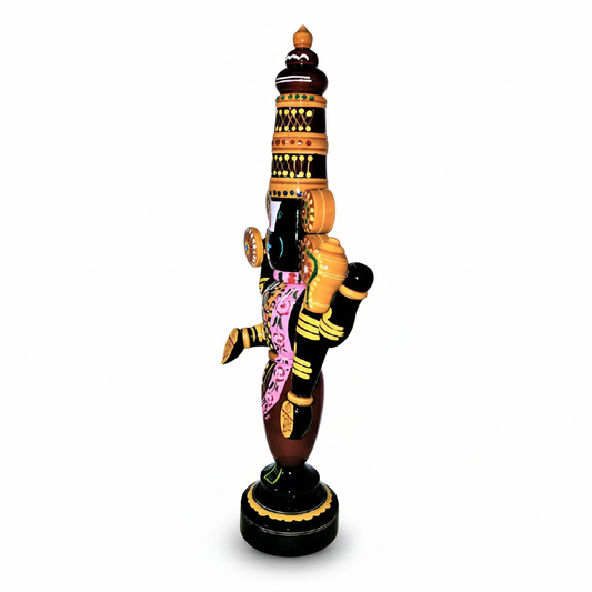 Etikoppaka Handicraft Wood Lord Balaji | Lord Venkateswara Idol standing Model