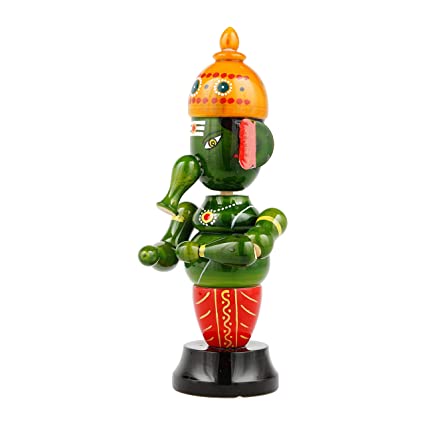 Wooden Natraj Ganpathi | Etikoppaka Ganesha Handicraft | Non toxic, Eco friendly