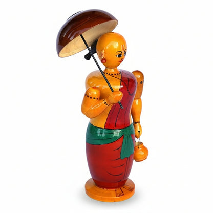 Etikoppaka Handmade Toys | Wooden Vamanudu Show Piece for Home Decor and Office