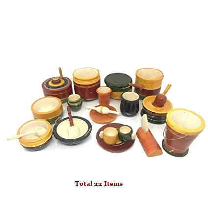 Kitchen Wooden Set | Etikoppaka lacquer ware Toys